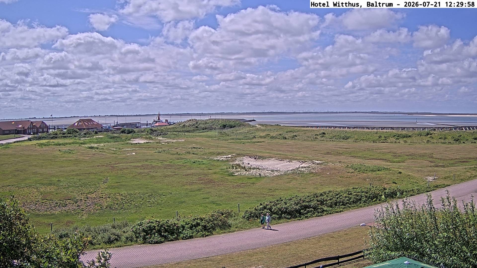 Archiv Foto Webcam Blick vom Hotel Witthus in Baltrum