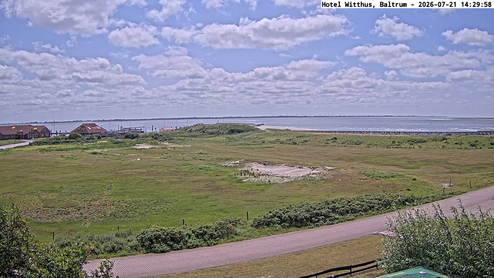 Archiv Foto Webcam Blick vom Hotel Witthus in Baltrum