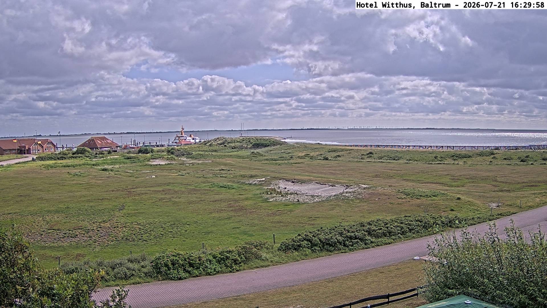 Archiv Foto Webcam Blick vom Hotel Witthus in Baltrum