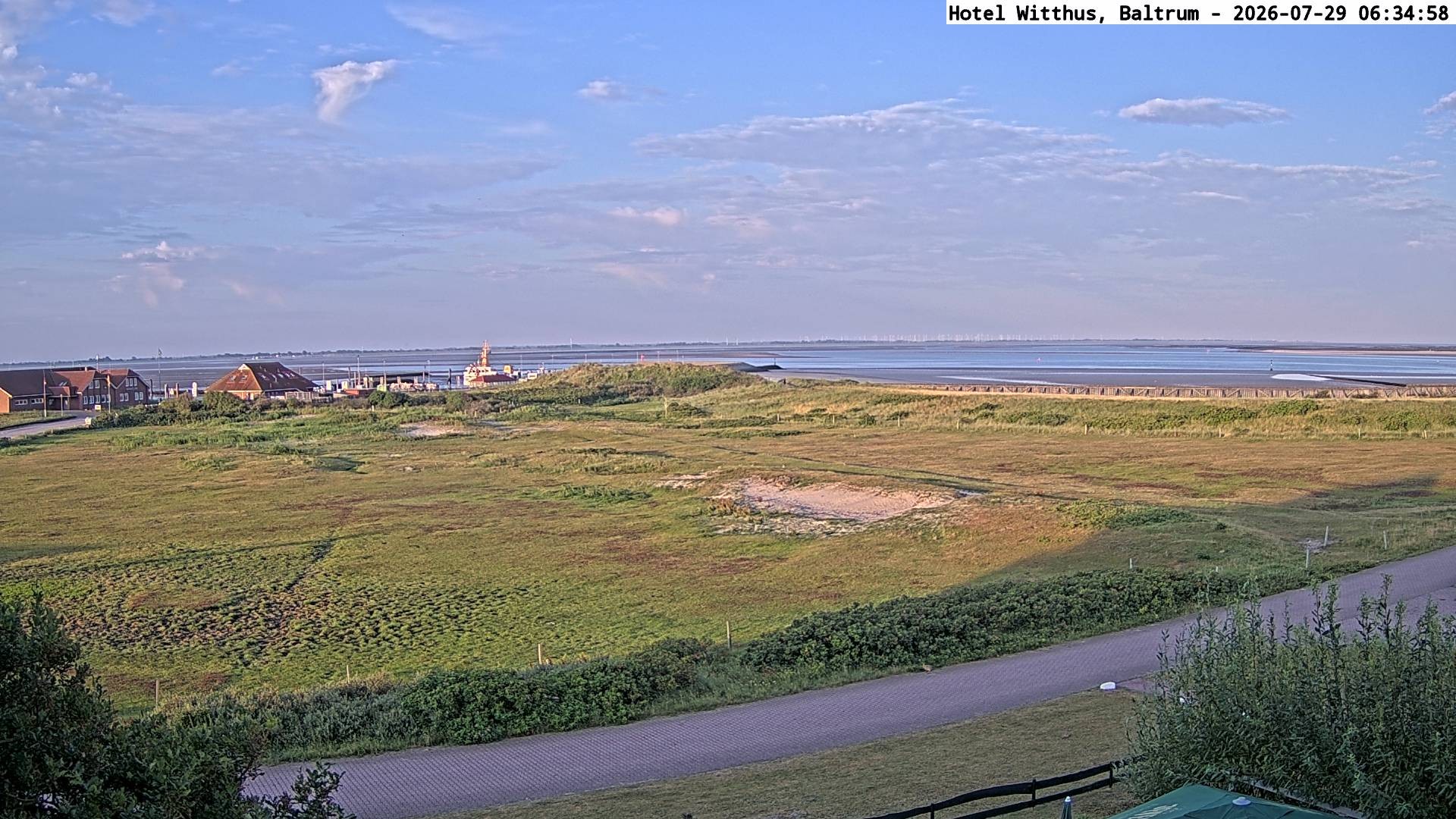 Archiv Foto Webcam Blick vom Hotel Witthus in Baltrum