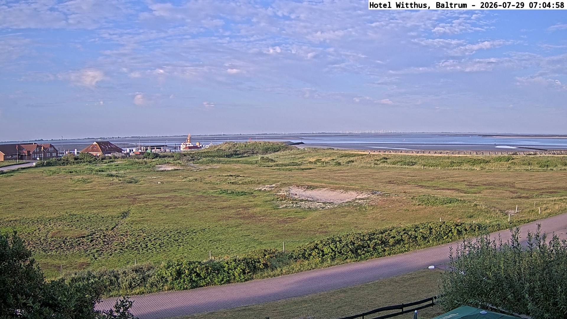 Archiv Foto Webcam Blick vom Hotel Witthus in Baltrum