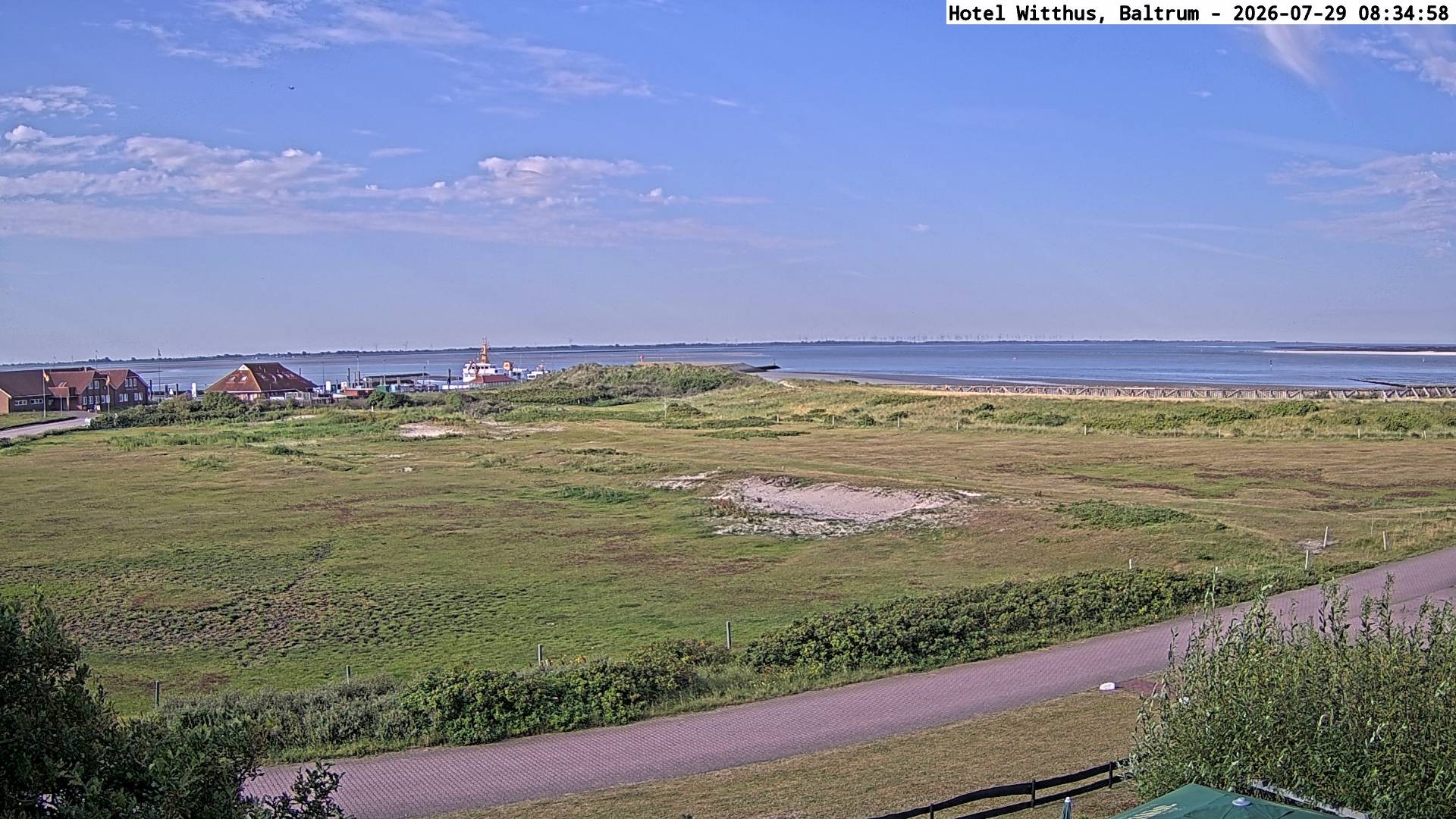 Archiv Foto Webcam Blick vom Hotel Witthus in Baltrum