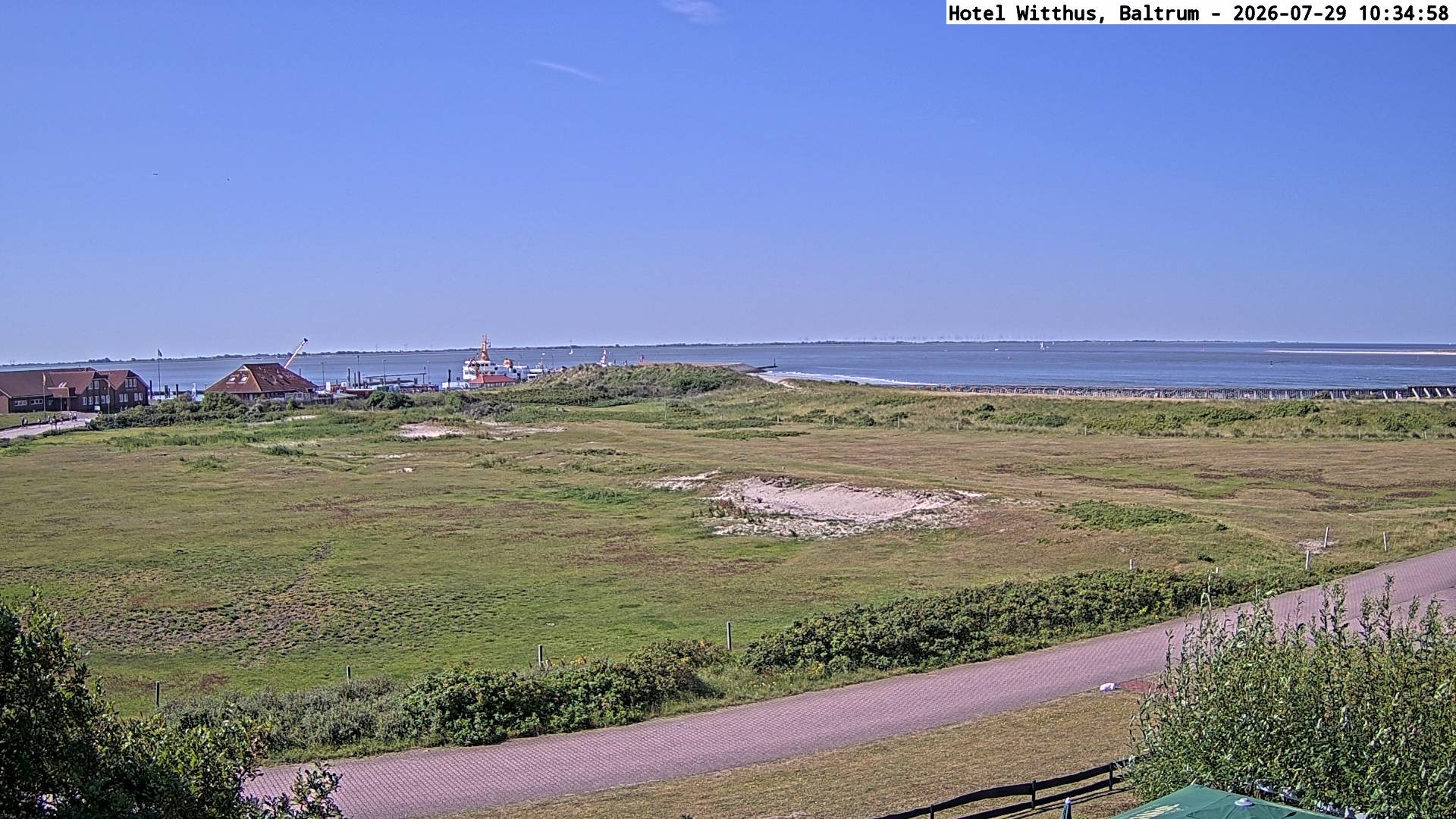 Archiv Foto Webcam Blick vom Hotel Witthus in Baltrum