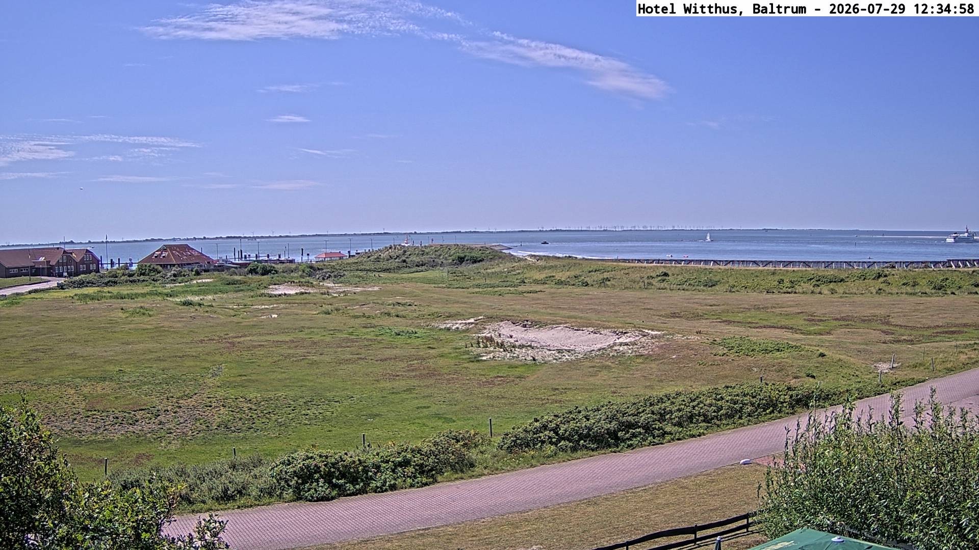 Archiv Foto Webcam Blick vom Hotel Witthus in Baltrum