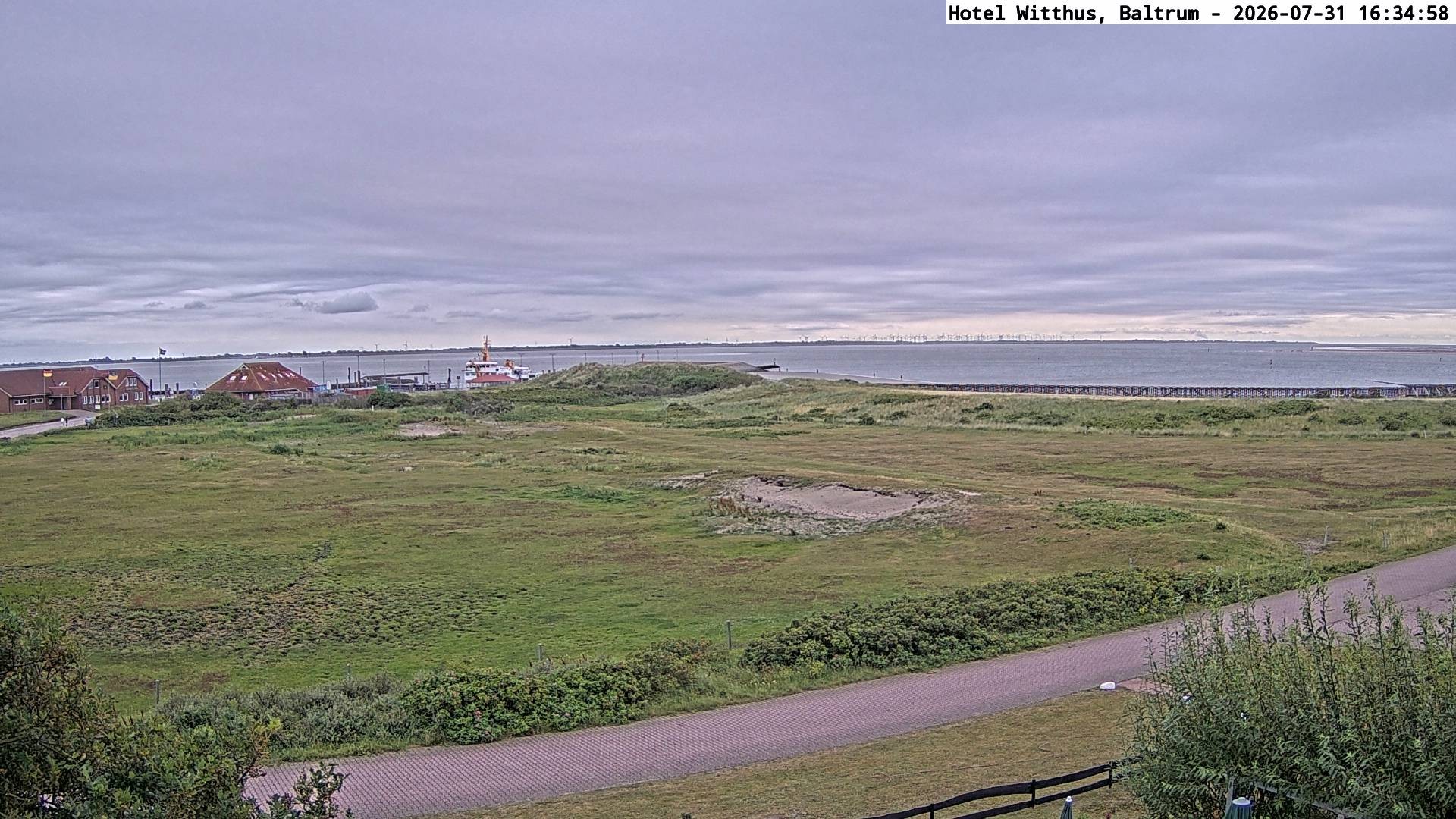 Archiv Foto Webcam Blick vom Hotel Witthus in Baltrum