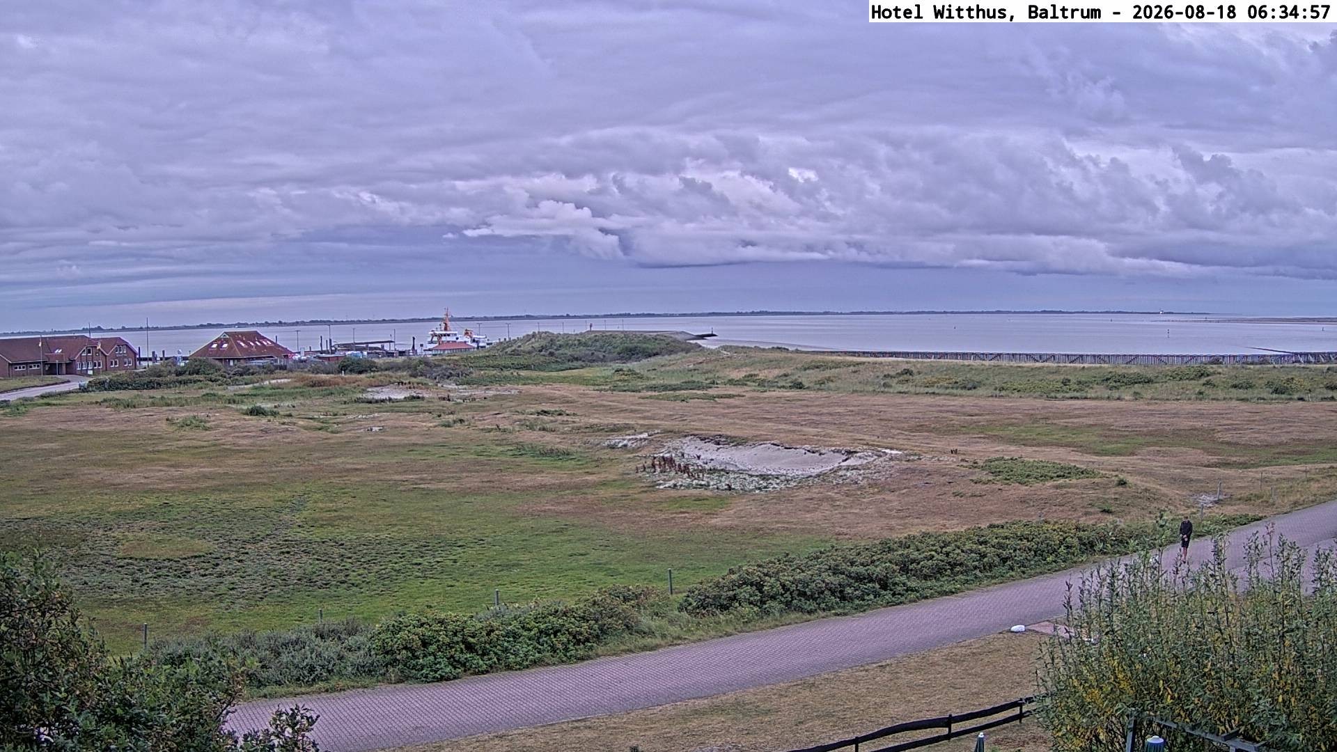 Archiv Foto Webcam Blick vom Hotel Witthus in Baltrum