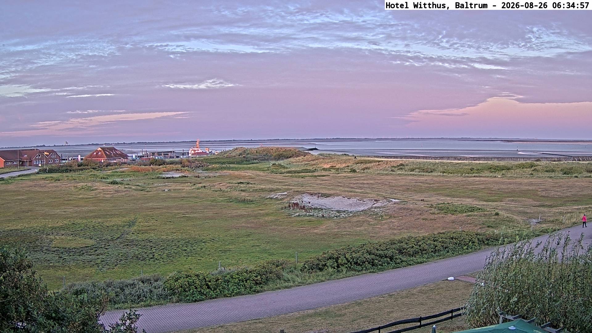 Archived image Webcam View of the harbour in Baltrum