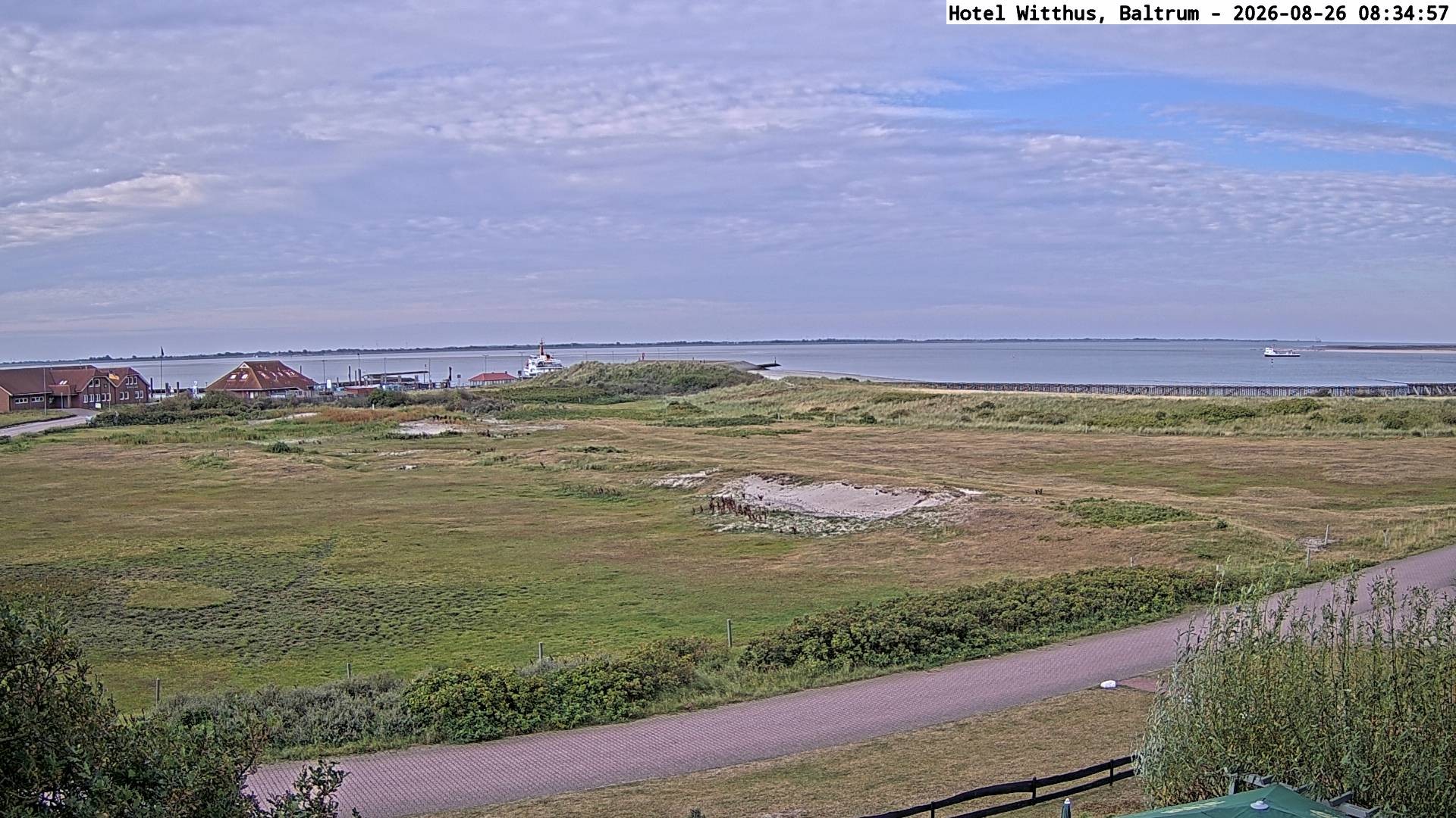 Archived image Webcam View of the harbour in Baltrum