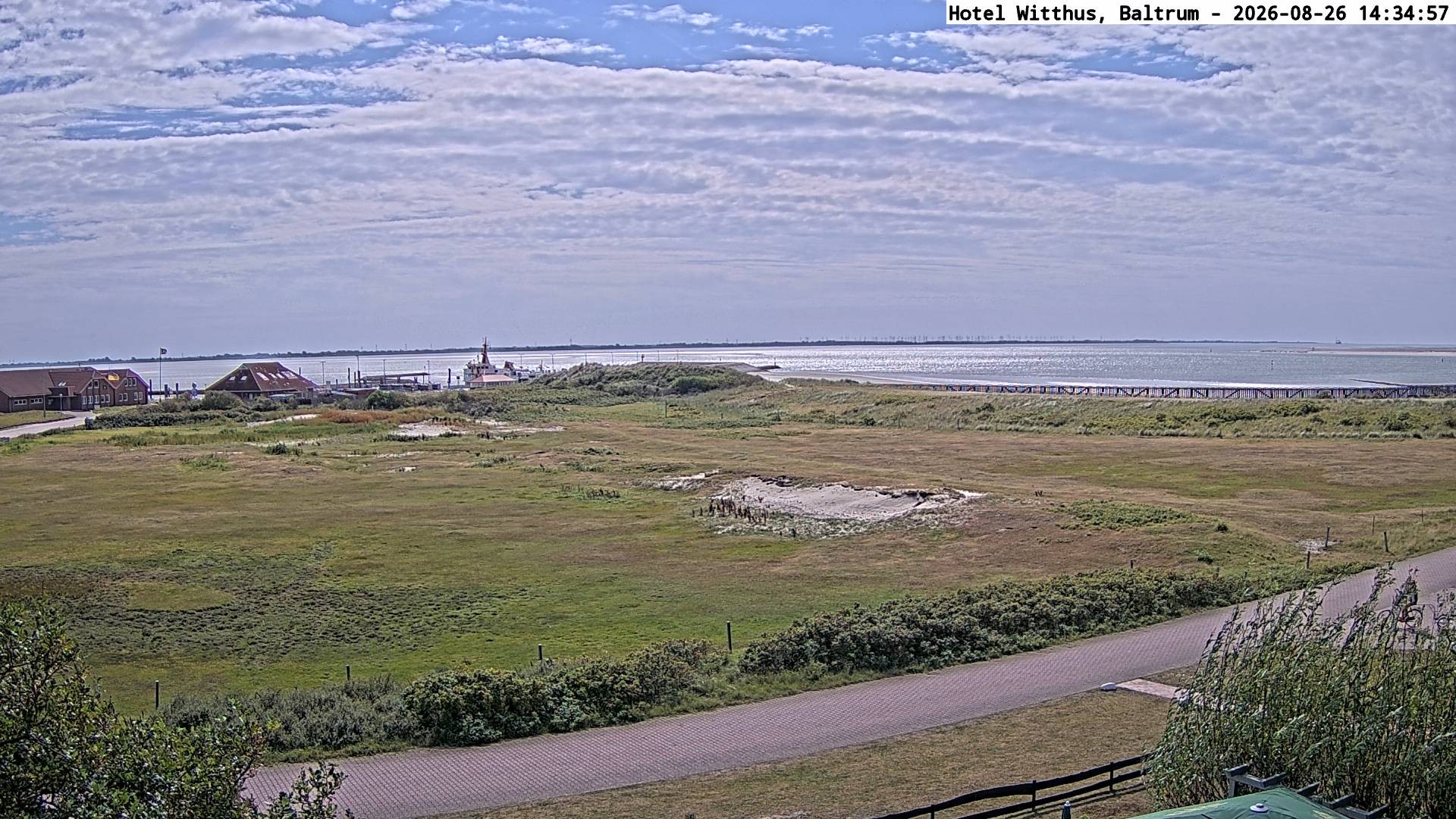 Archived image Webcam View of the harbour in Baltrum
