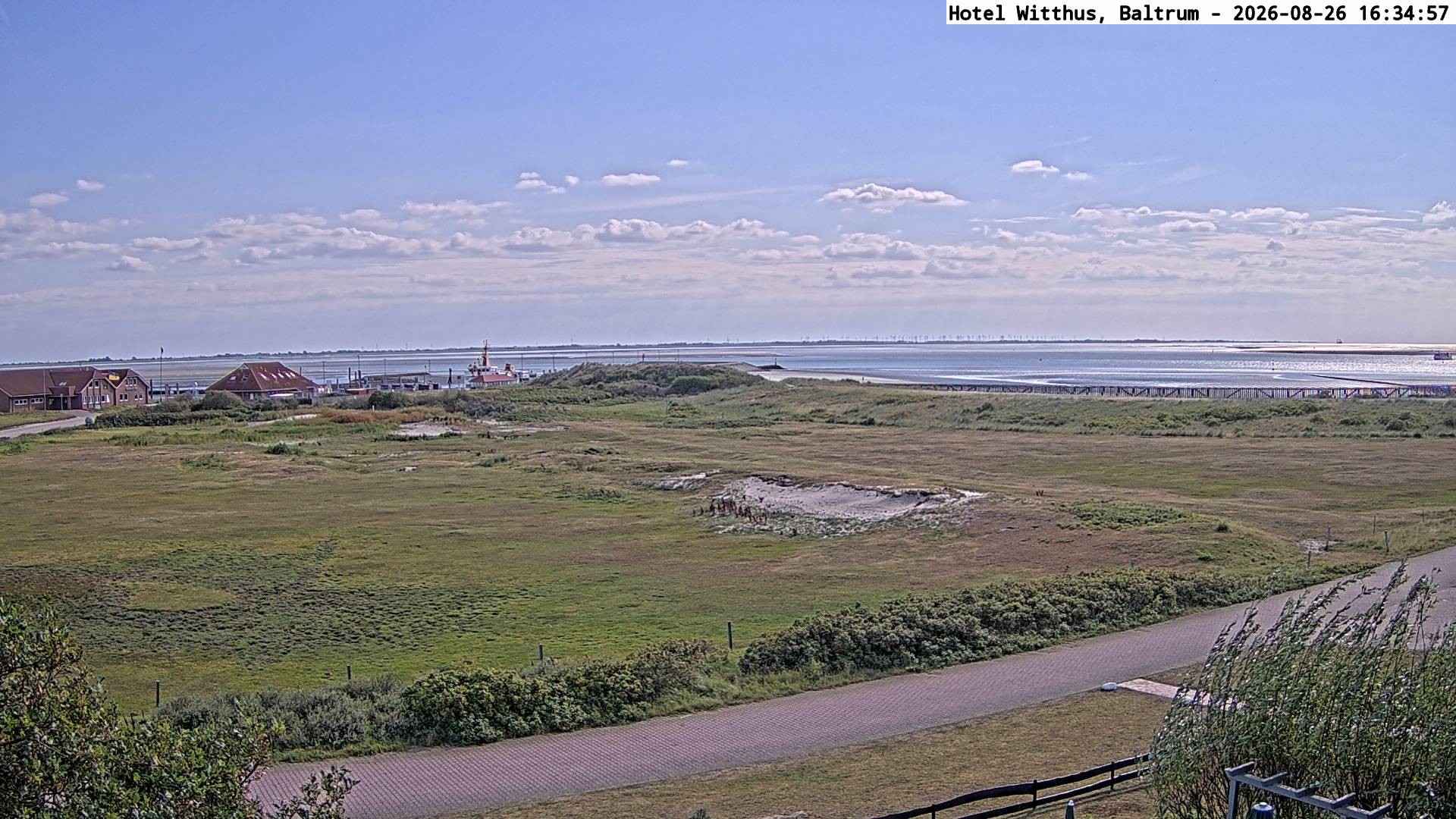 Archived image Webcam View of the harbour in Baltrum