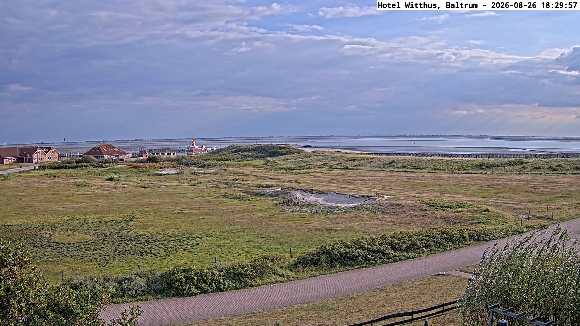 Archived image Webcam View of the harbour in Baltrum