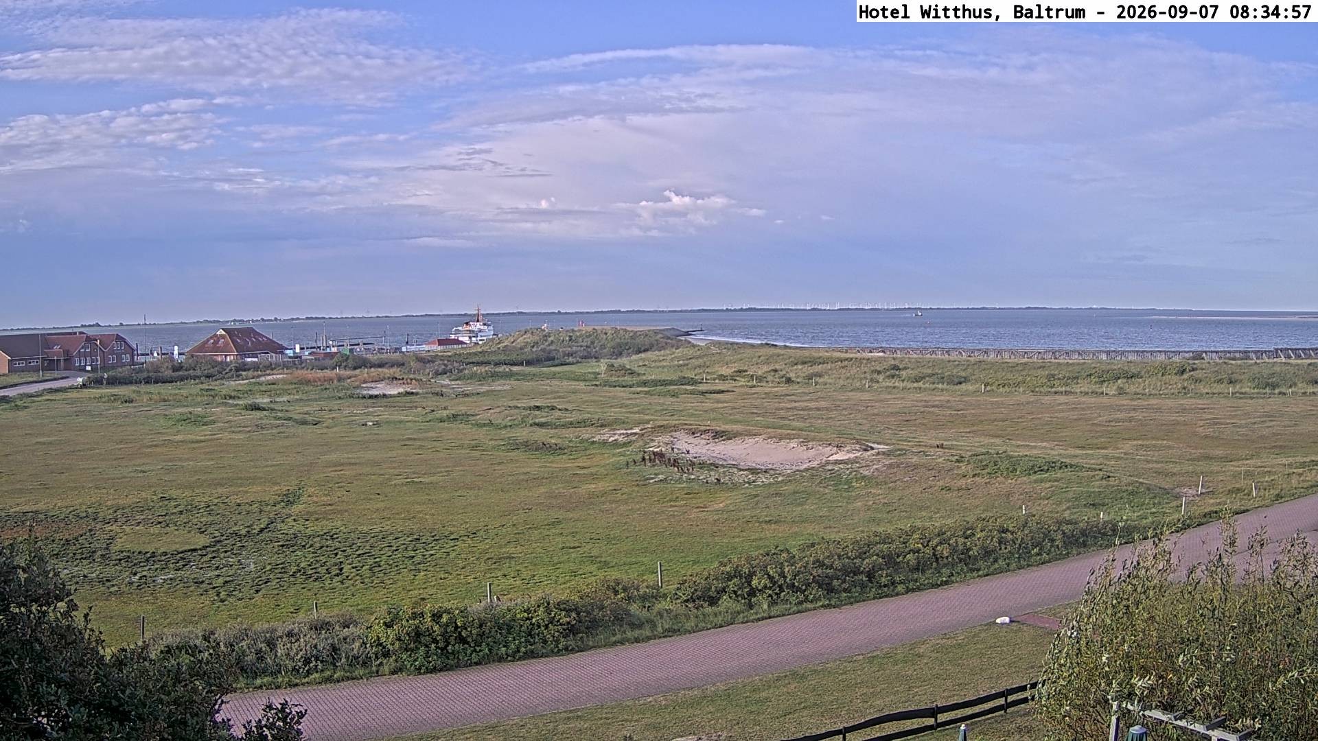 Archiv Foto Webcam Blick vom Hotel Witthus in Baltrum