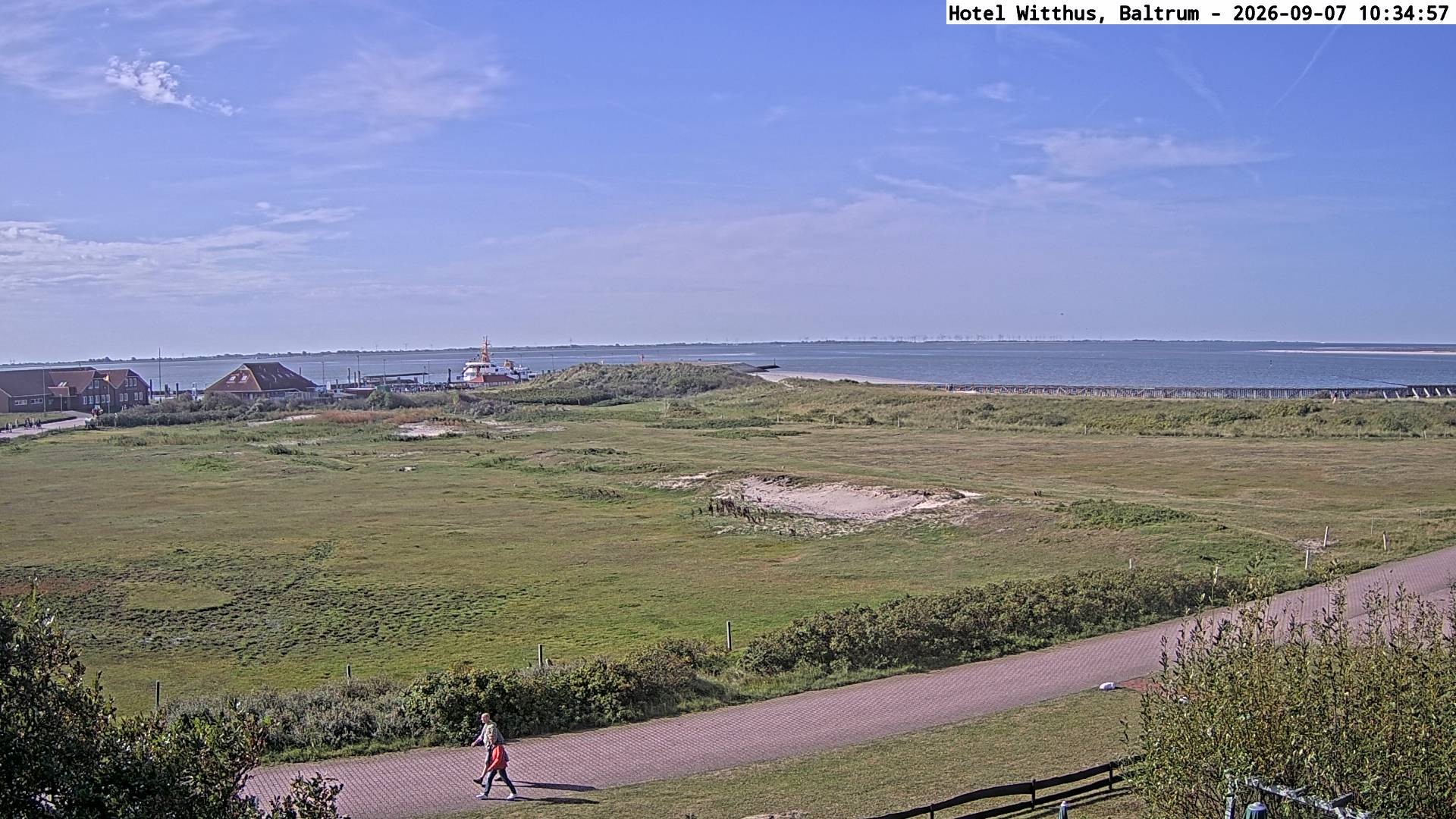 Archiv Foto Webcam Blick vom Hotel Witthus in Baltrum