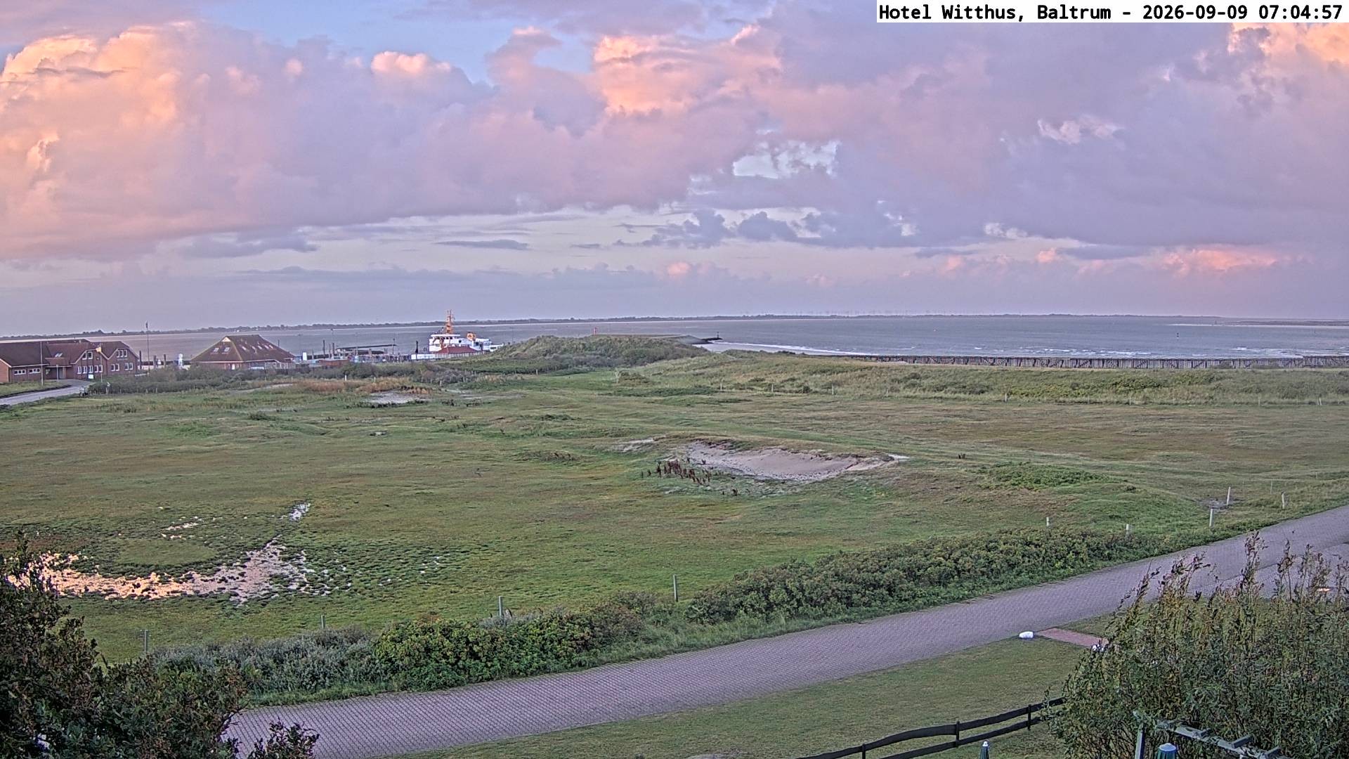 Archiv Foto Webcam Blick vom Hotel Witthus in Baltrum