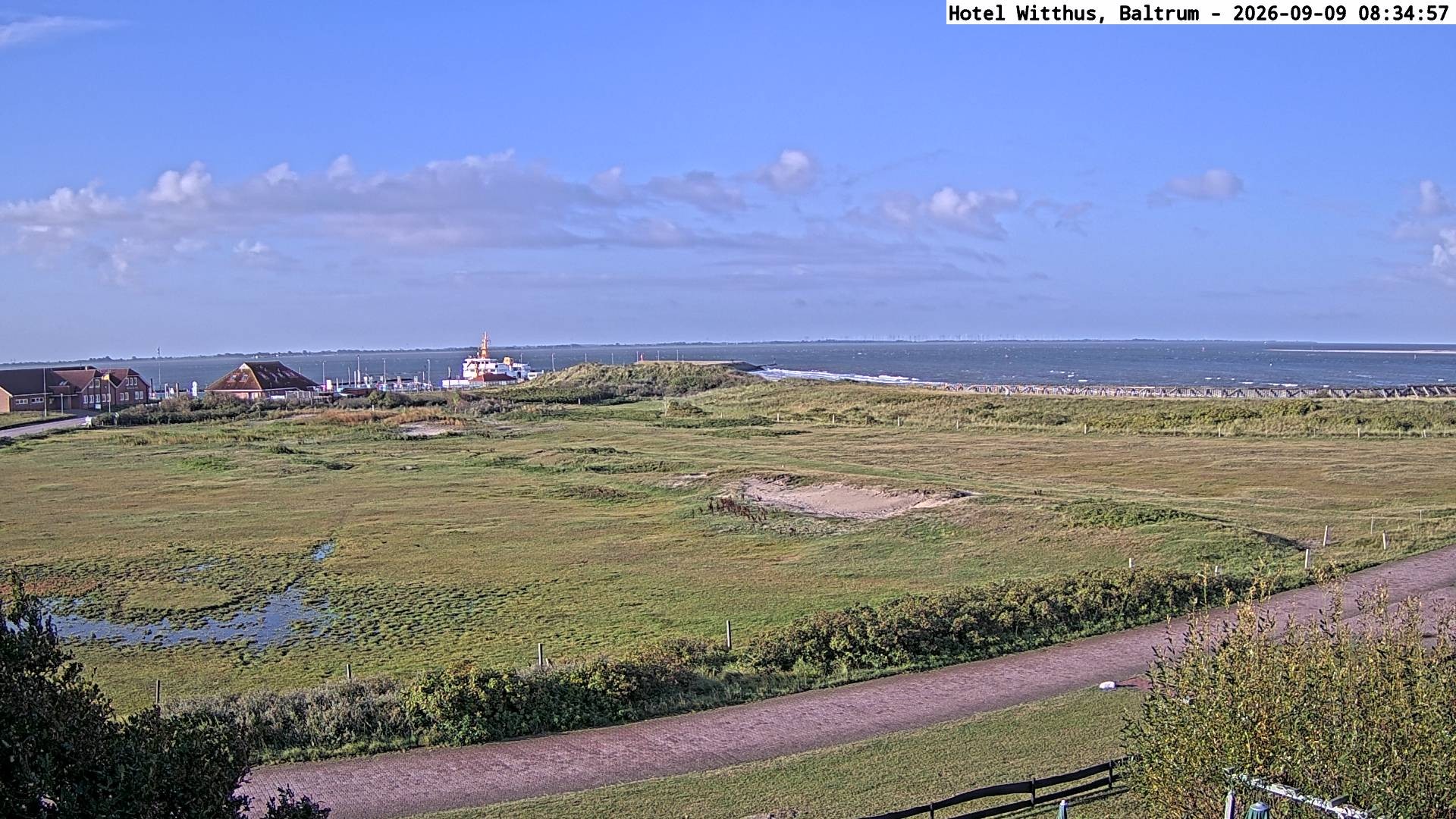 Archiv Foto Webcam Blick vom Hotel Witthus in Baltrum