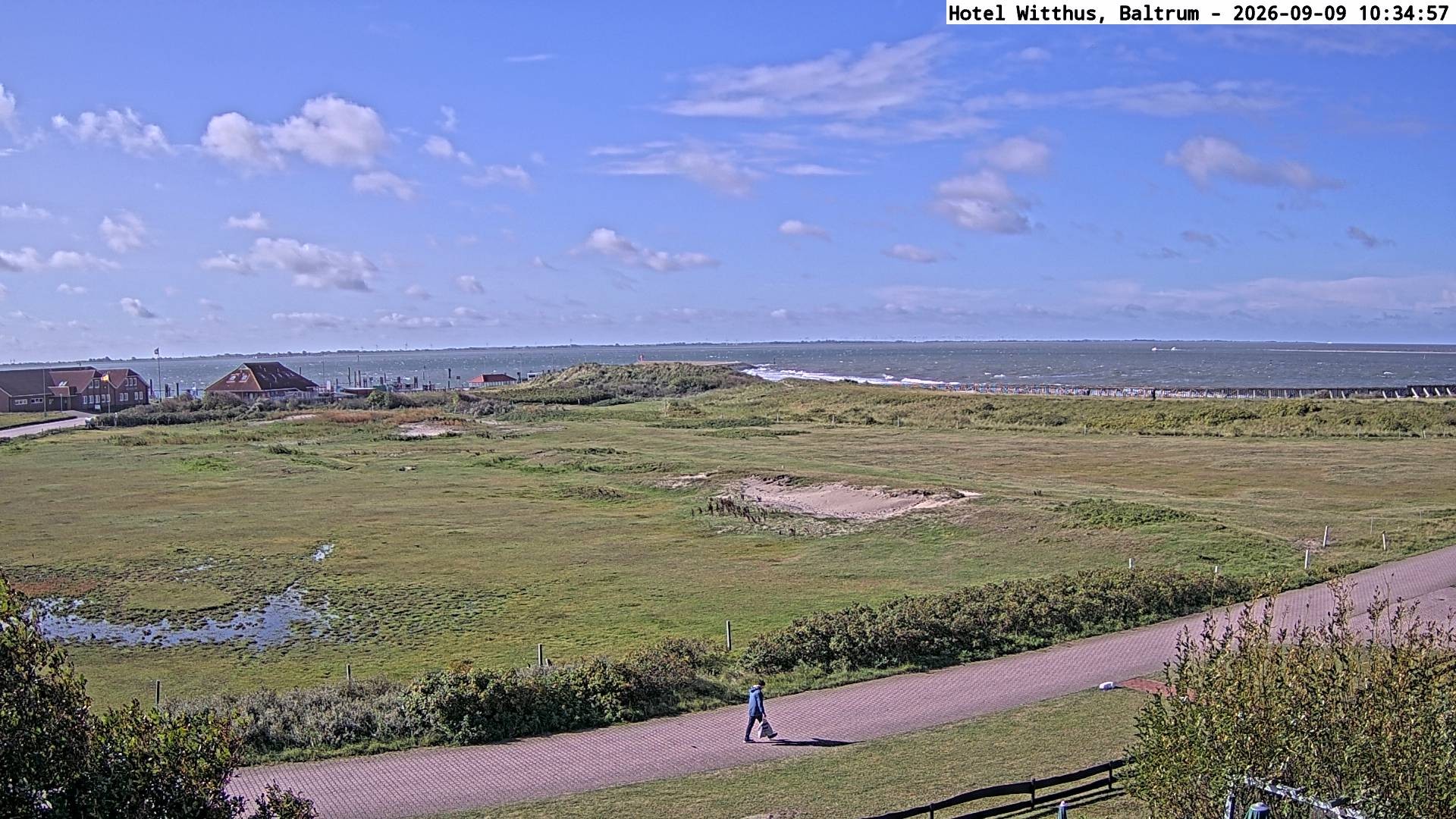 Archiv Foto Webcam Blick vom Hotel Witthus in Baltrum