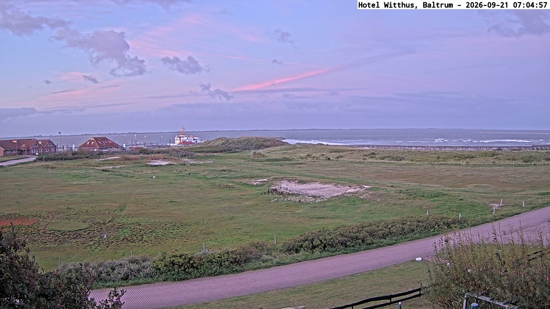 Archiv Foto Webcam Blick vom Hotel Witthus in Baltrum
