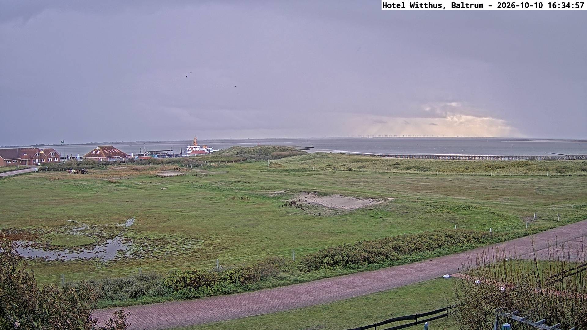 Archived image Webcam View of the harbour in Baltrum