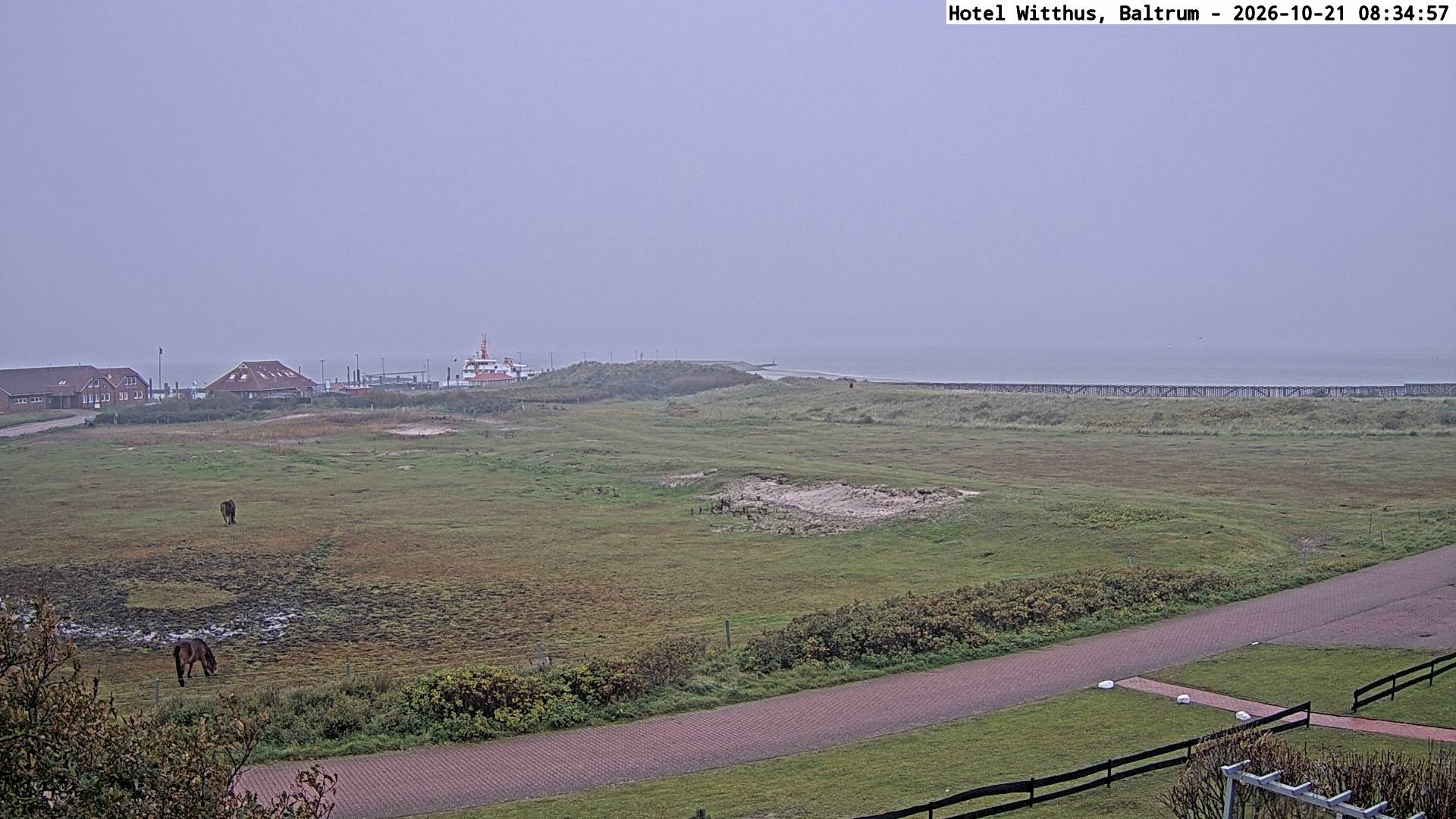 Archiv Foto Webcam Blick vom Hotel Witthus in Baltrum