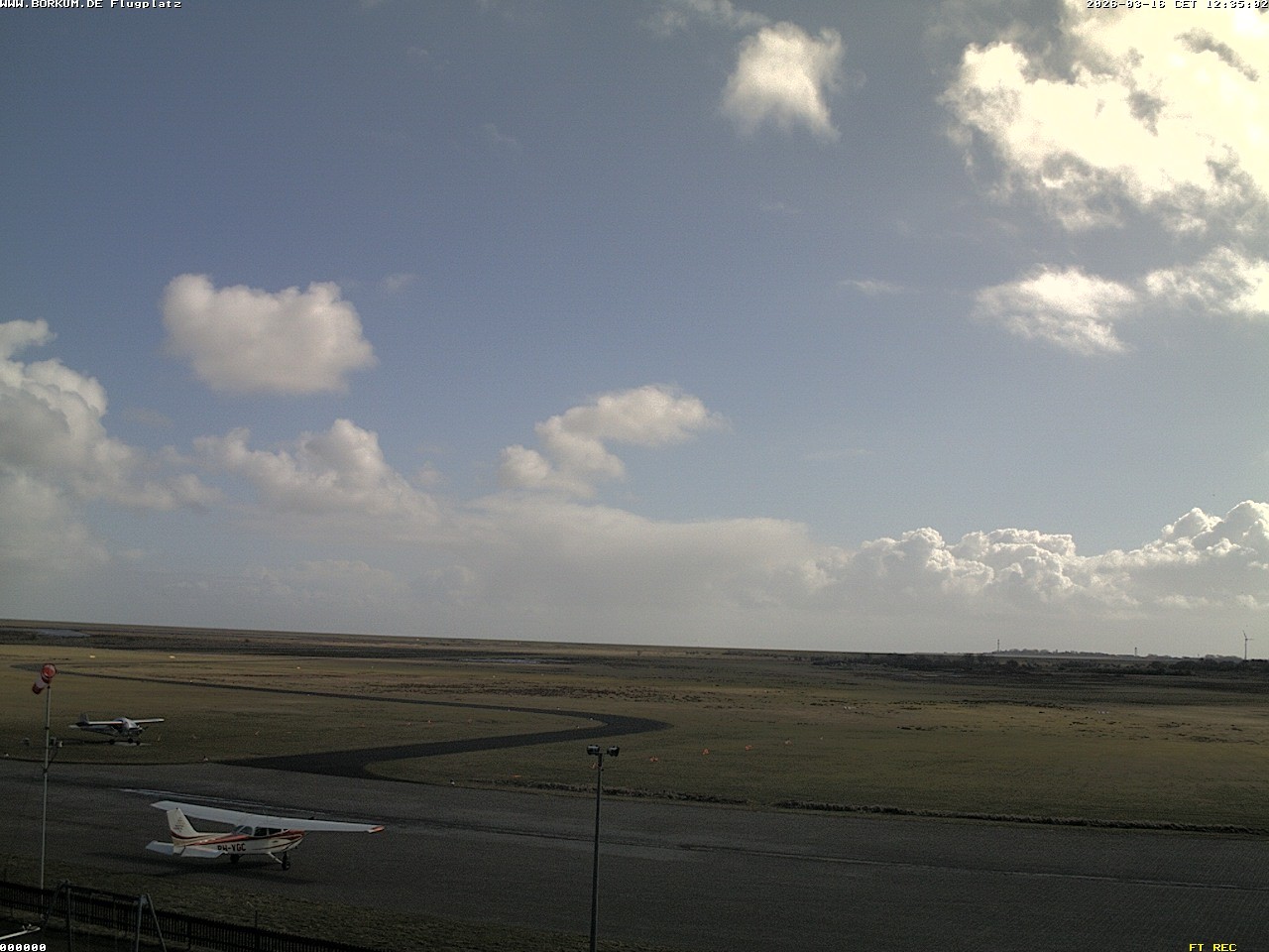 Archived image Webcam Airfield of Borkum