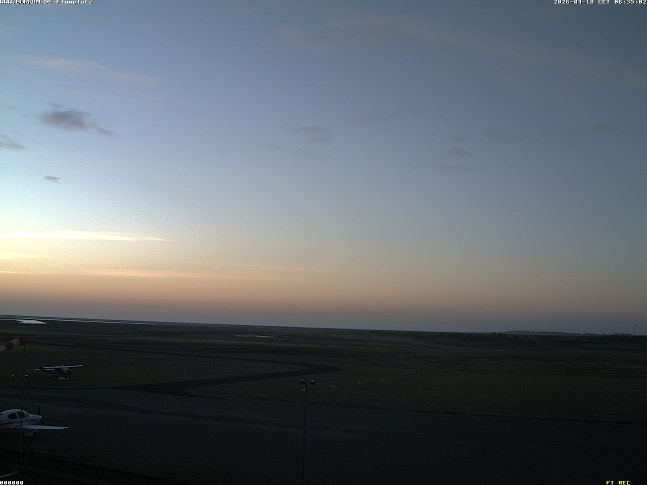 Archiv Foto Webcam Flugplatz in Borkum