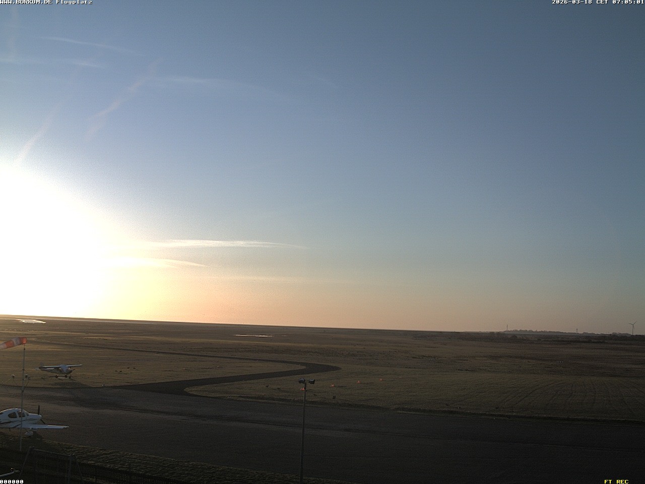 Archiv Foto Webcam Flugplatz in Borkum
