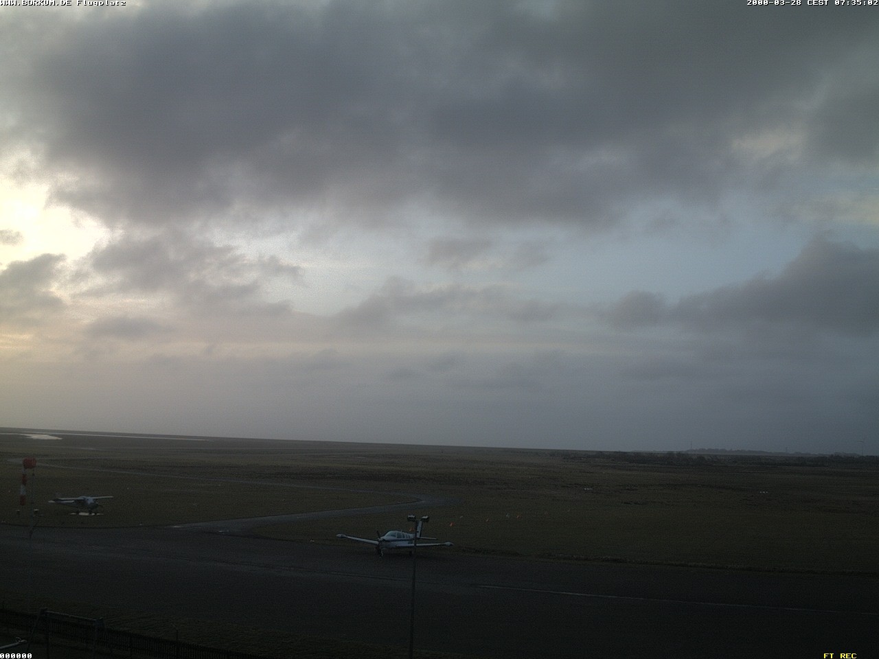 Archiv Foto Webcam Flugplatz in Borkum
