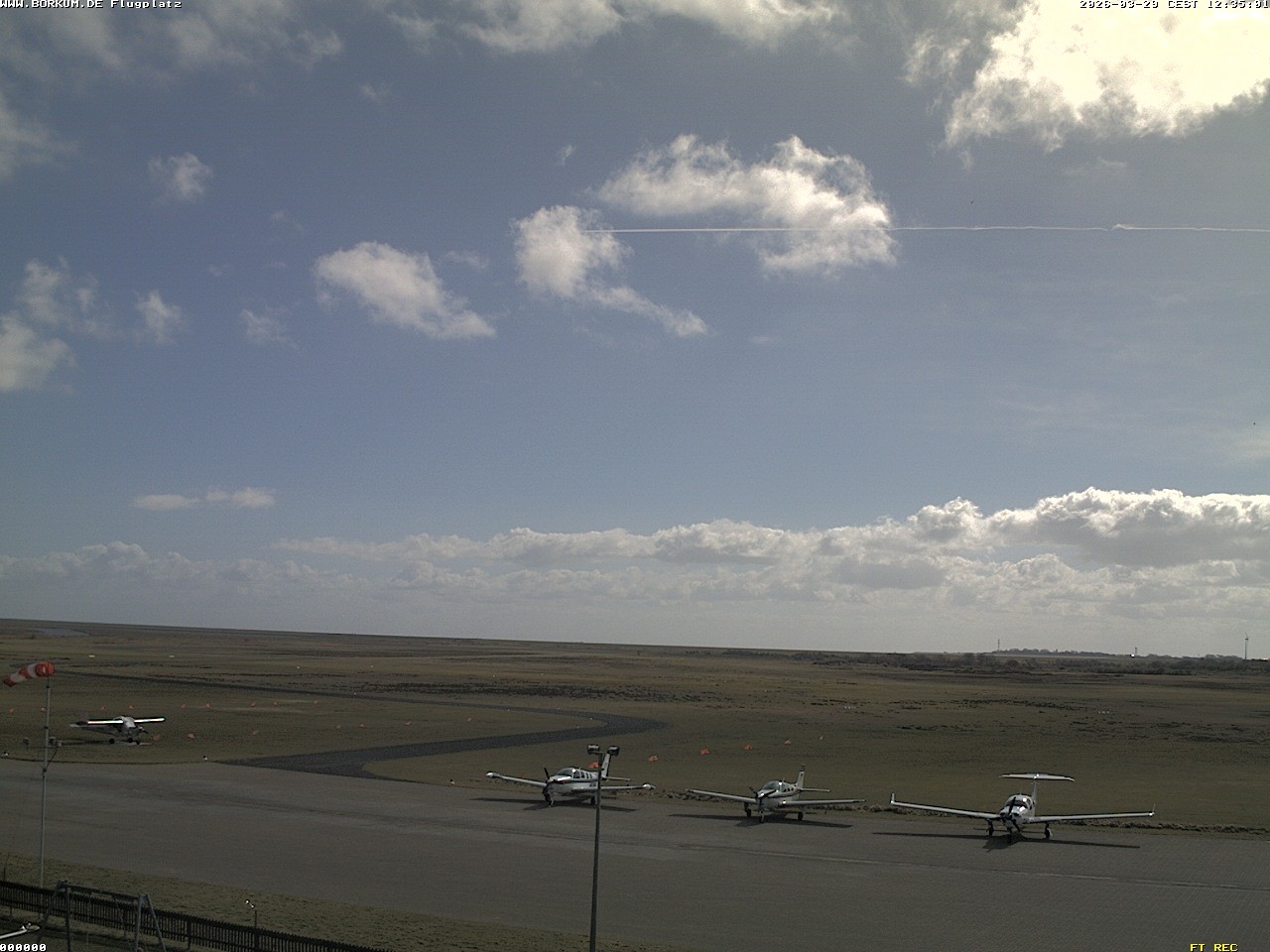 Archiv Foto Webcam Flugplatz in Borkum