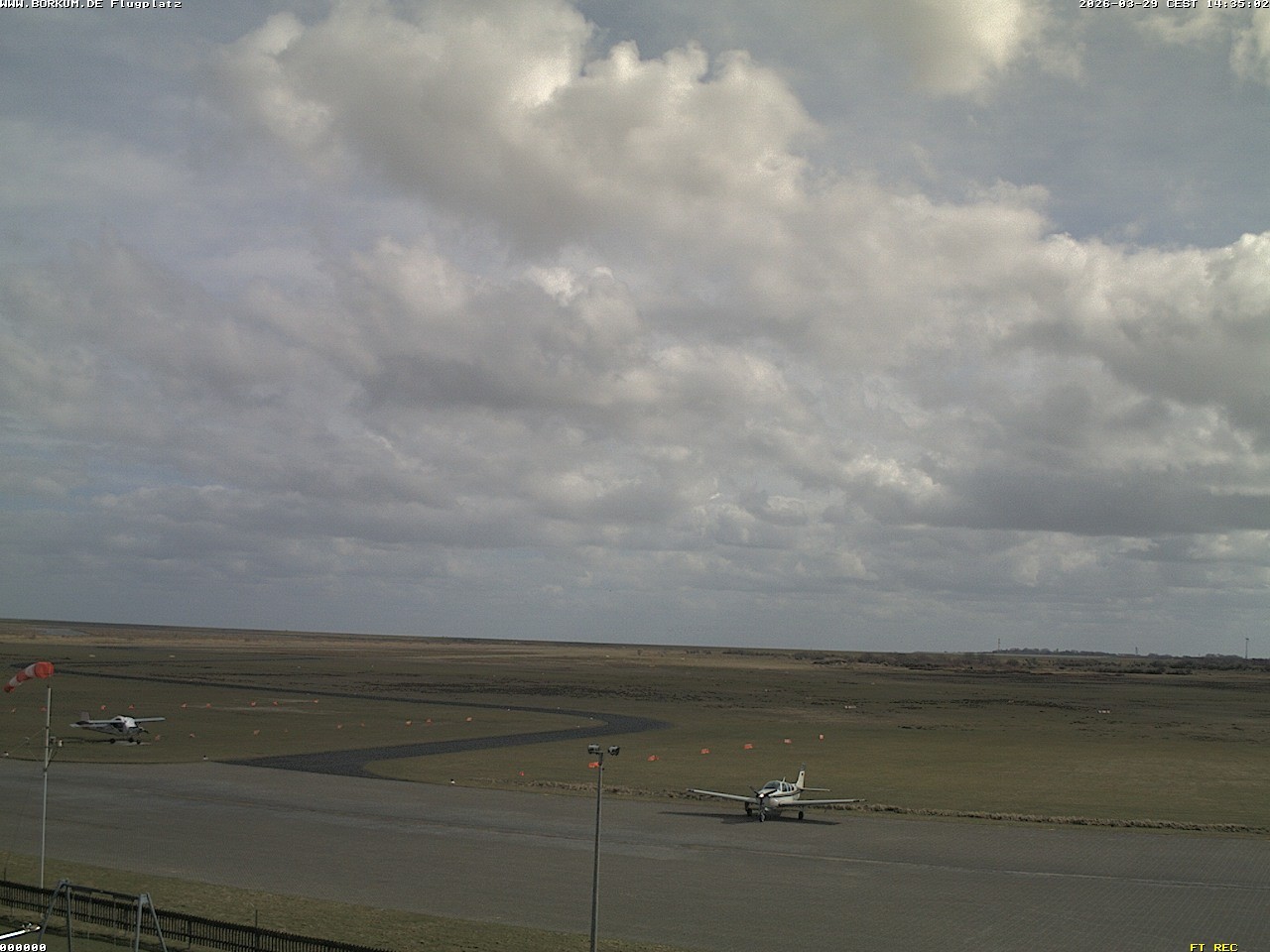 Archiv Foto Webcam Flugplatz in Borkum