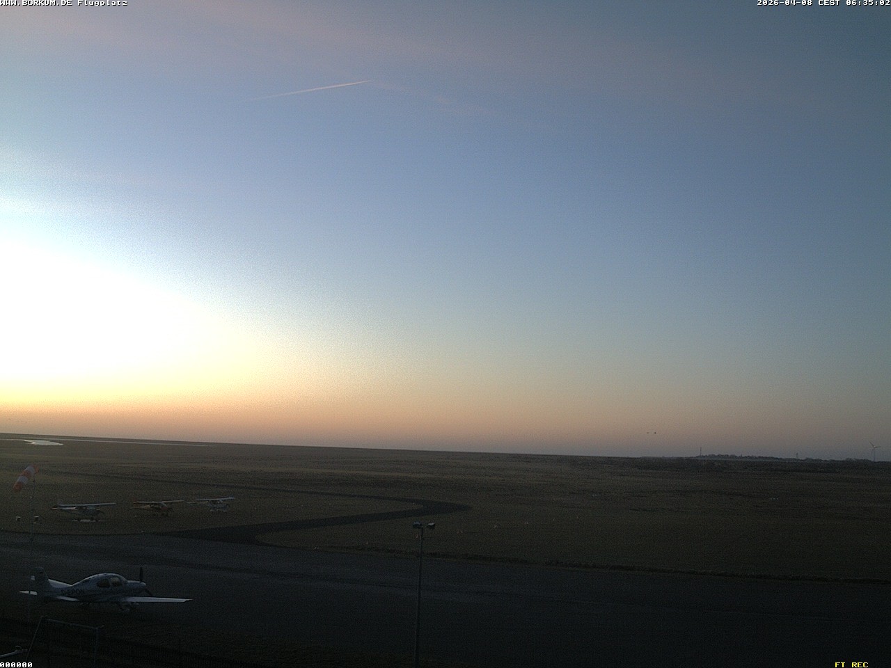 Archiv Foto Webcam Flugplatz in Borkum