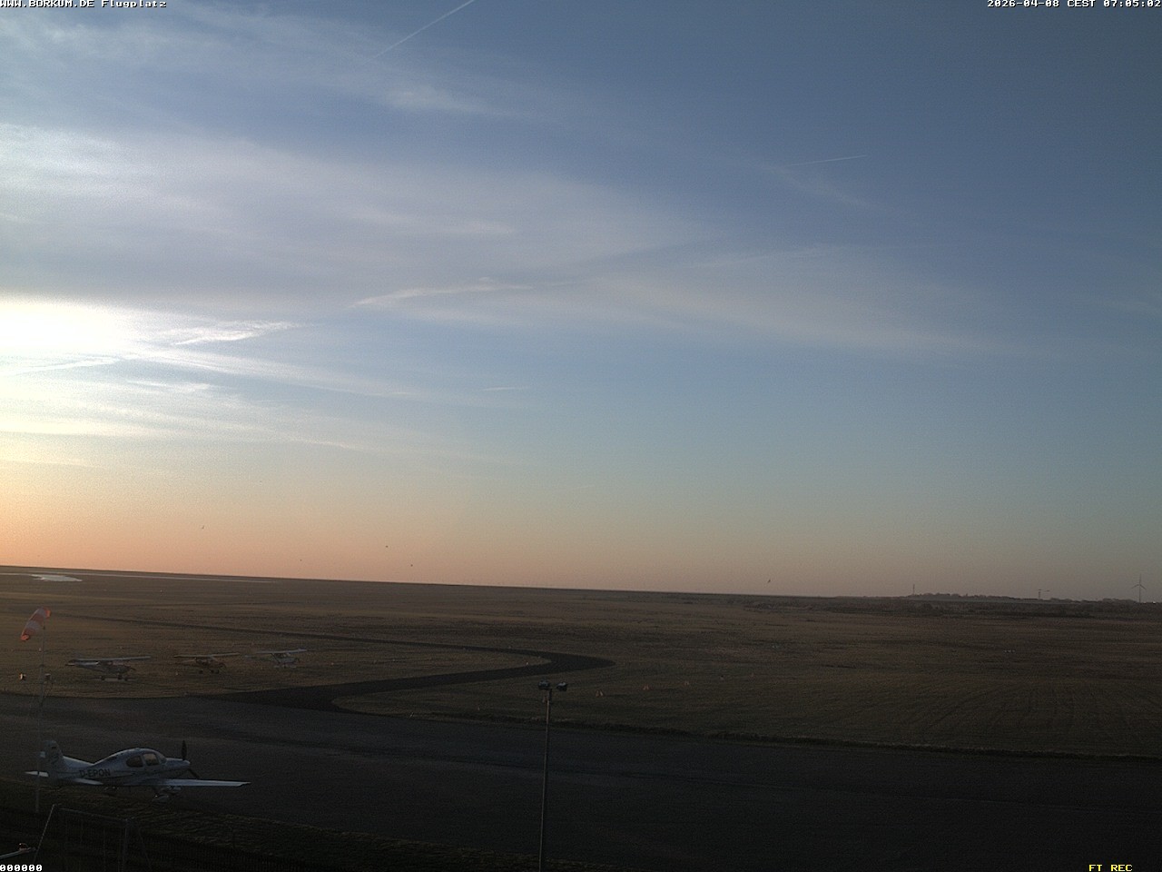 Archiv Foto Webcam Flugplatz in Borkum