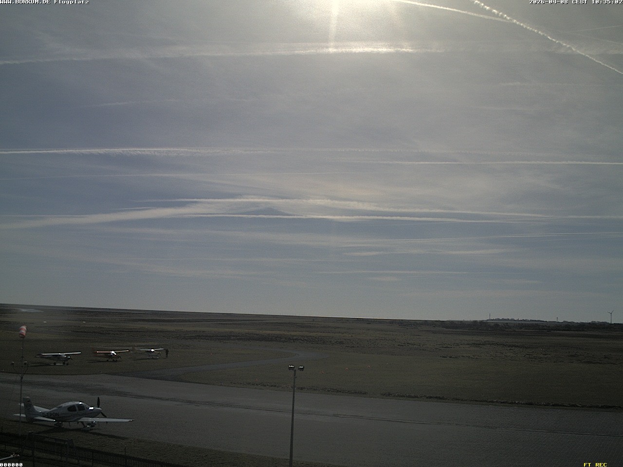 Archiv Foto Webcam Flugplatz in Borkum
