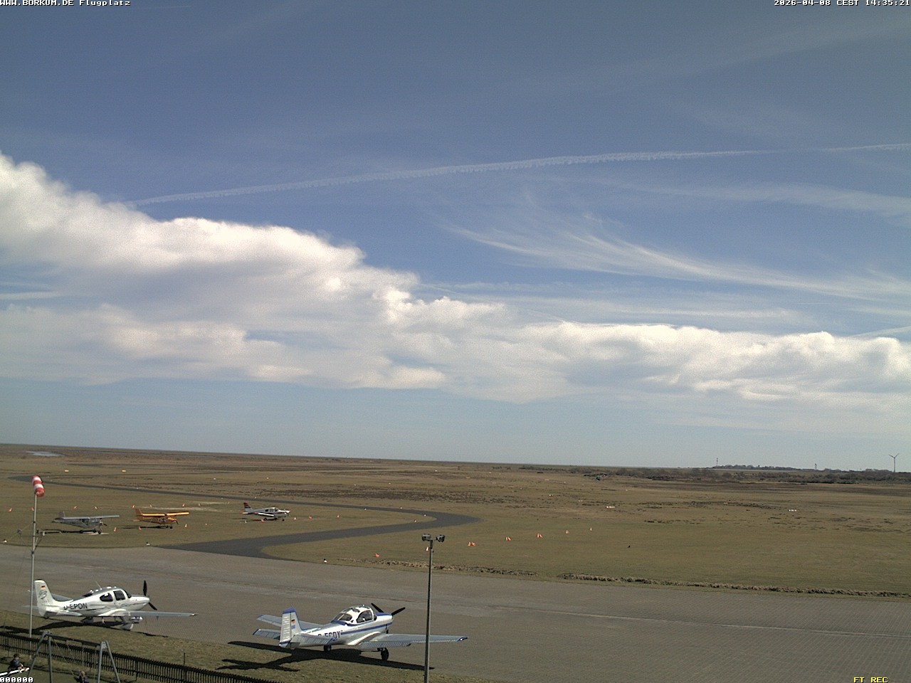 Archiv Foto Webcam Flugplatz in Borkum