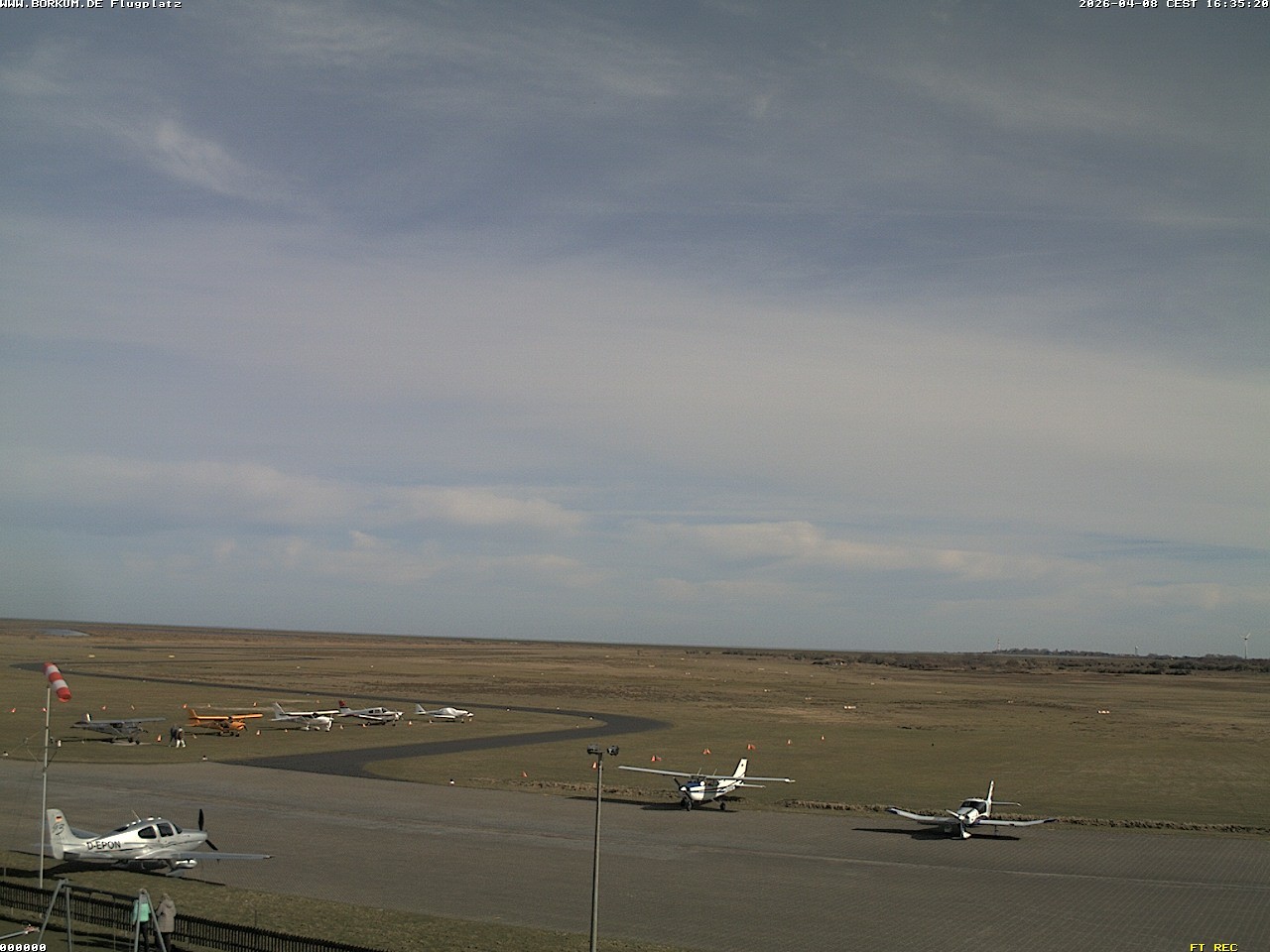 Archiv Foto Webcam Flugplatz in Borkum