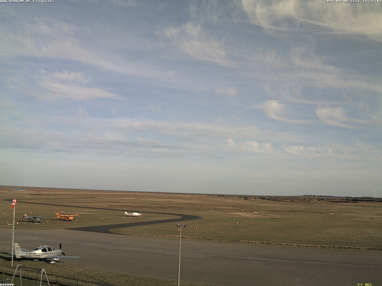 Archiv Foto Webcam Flugplatz in Borkum