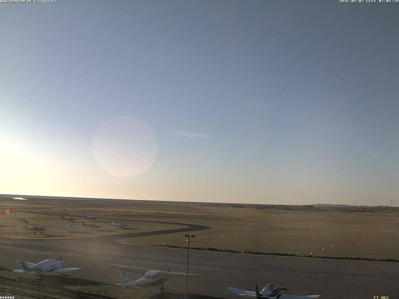 Archiv Foto Webcam Flugplatz in Borkum