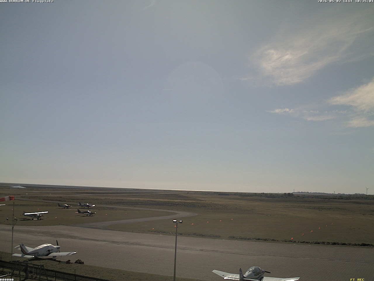 Archiv Foto Webcam Flugplatz in Borkum