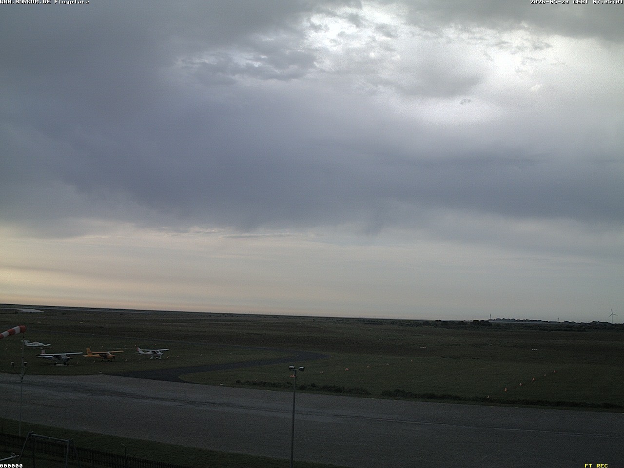 Archiv Foto Webcam Flugplatz in Borkum