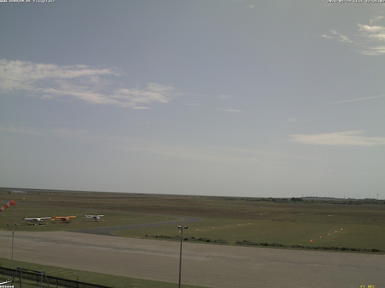 Archiv Foto Webcam Flugplatz in Borkum