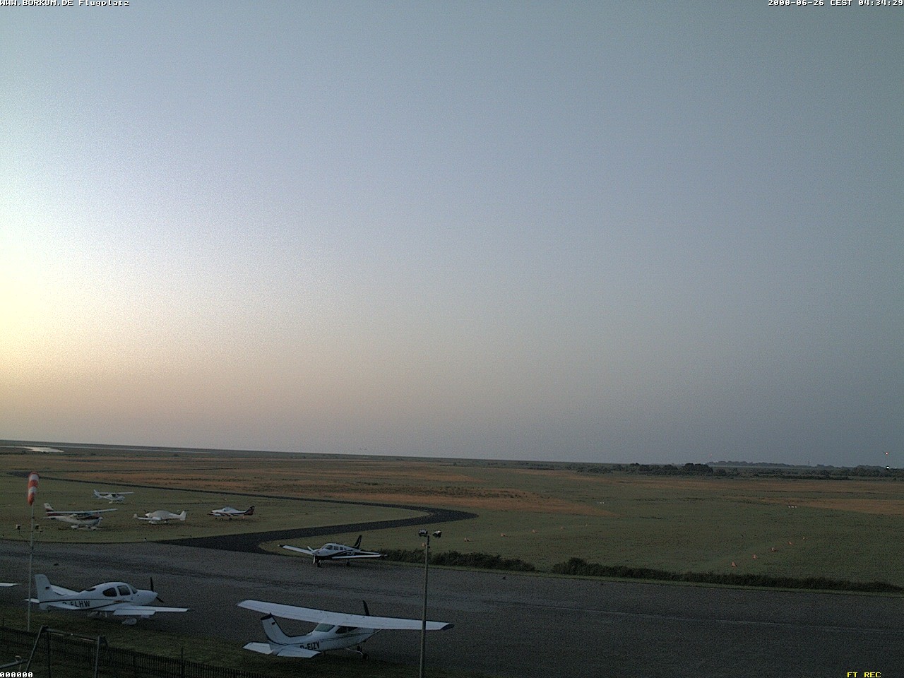 Archiv Foto Webcam Flugplatz in Borkum