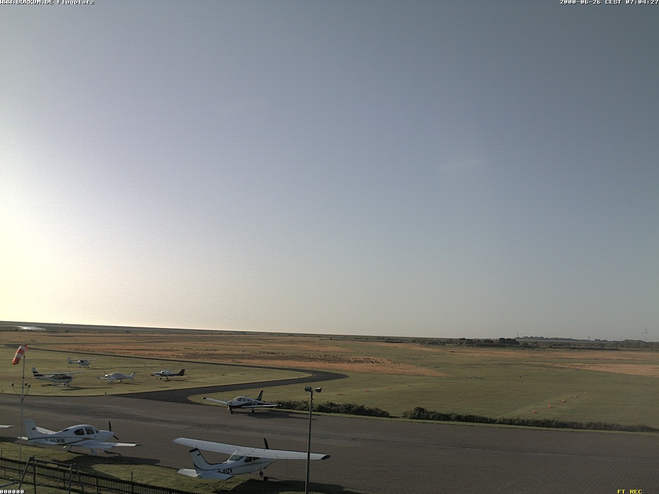 Archiv Foto Webcam Flugplatz in Borkum