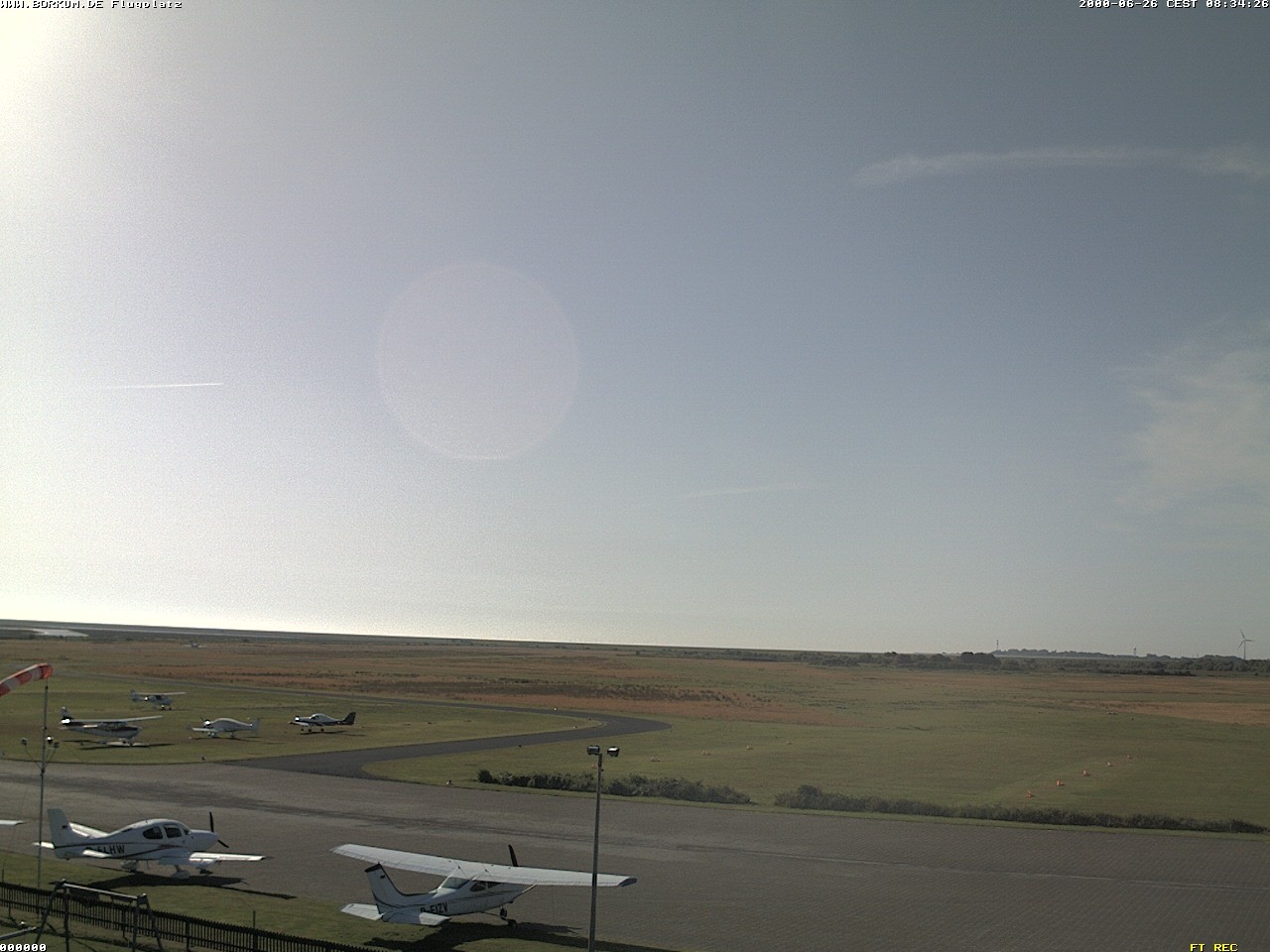 Archiv Foto Webcam Flugplatz in Borkum