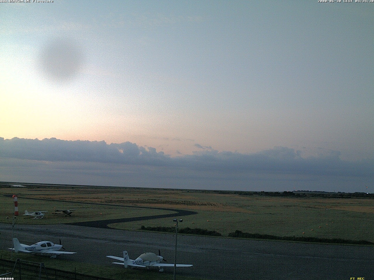 Archiv Foto Webcam Flugplatz in Borkum