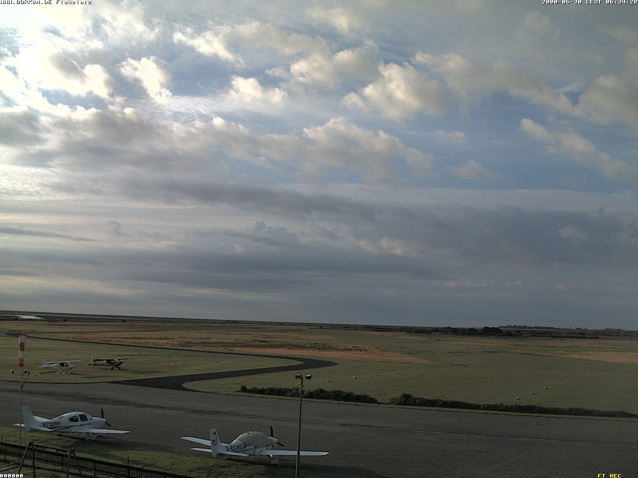 Archiv Foto Webcam Flugplatz in Borkum