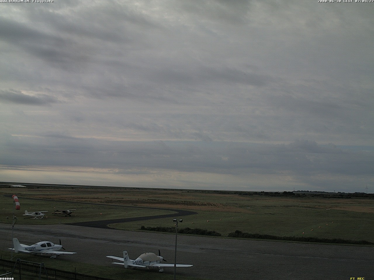 Archiv Foto Webcam Flugplatz in Borkum