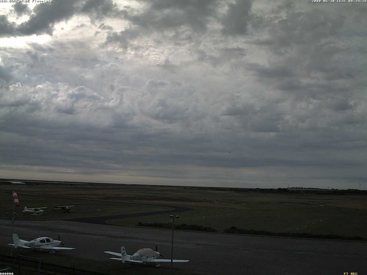 Archiv Foto Webcam Flugplatz in Borkum
