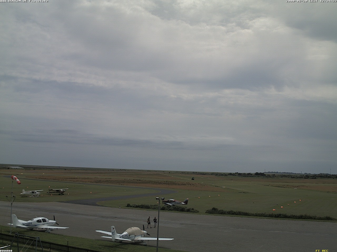 Archiv Foto Webcam Flugplatz in Borkum