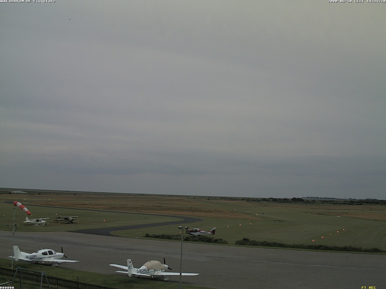 Archiv Foto Webcam Flugplatz in Borkum