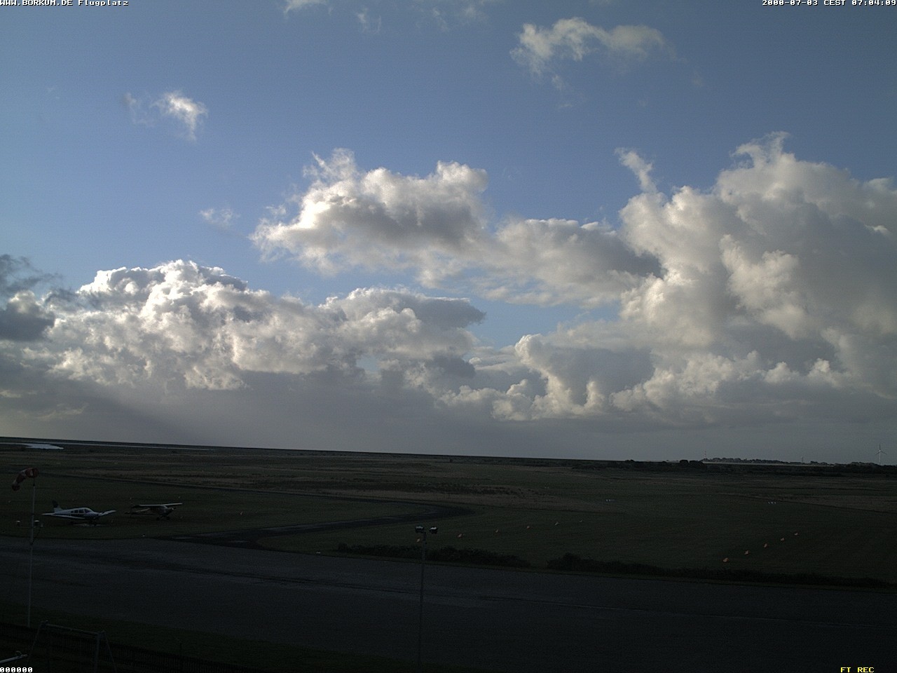 Archiv Foto Webcam Flugplatz in Borkum