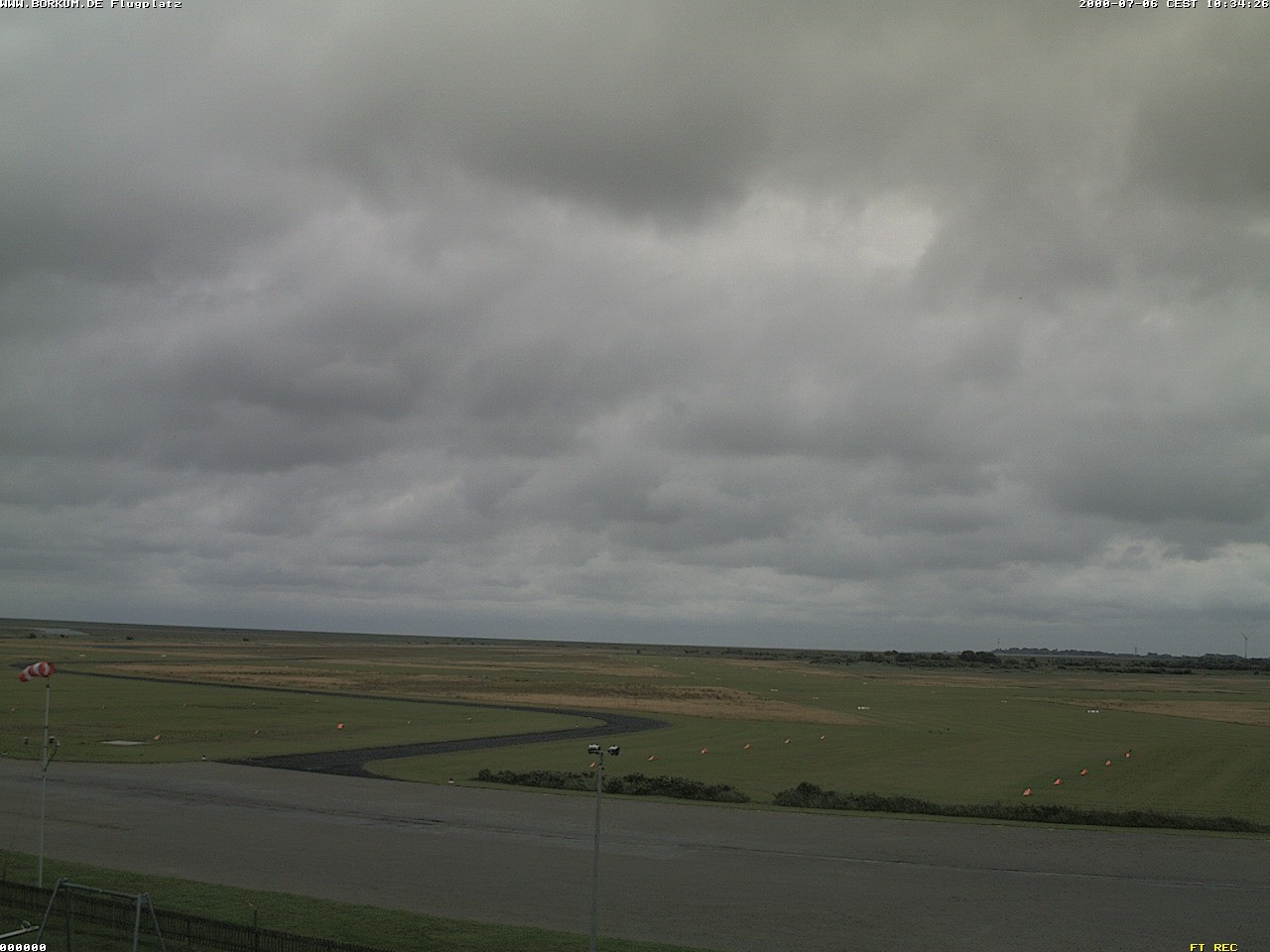 Archiv Foto Webcam Flugplatz in Borkum
